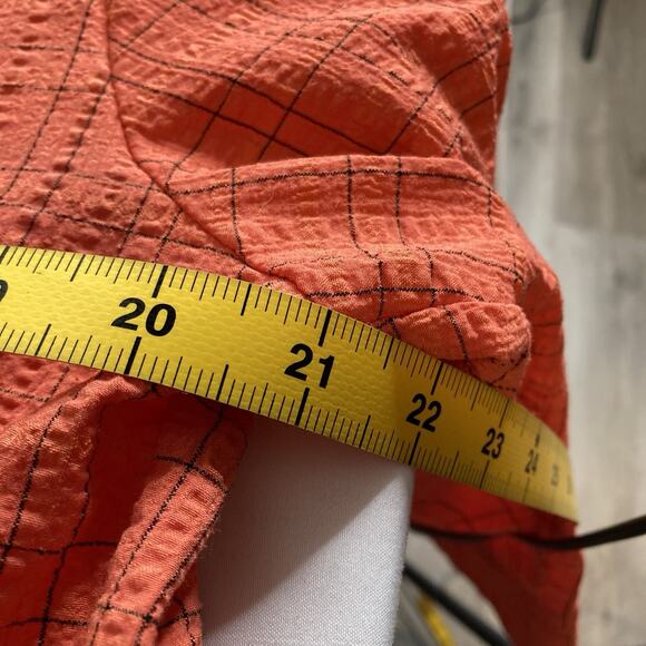 Habitat Women's Orange Textured Chore Jacket Size L Lagenlook Coastal Artsy Boho - Picture 4 of 13